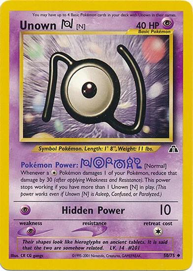 Unown [N] 050/75 - Neo Discovery Unlimited