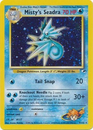 Misty's Seadra 009/null - Gym Heroes Unlimited Holofoil
