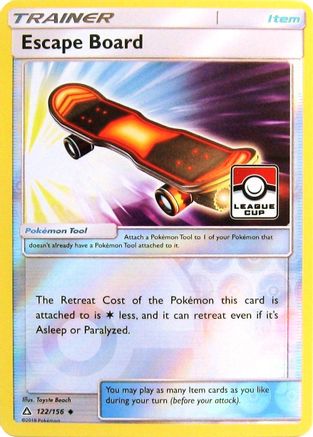 Escape Board 122/156 - League & Championship Cards - Reverse Holofoil