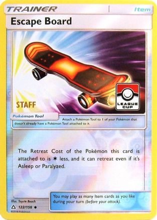 Escape Board (League Cup) [Staff] 122/156 - League & Championship Cards Reverse Holofoil