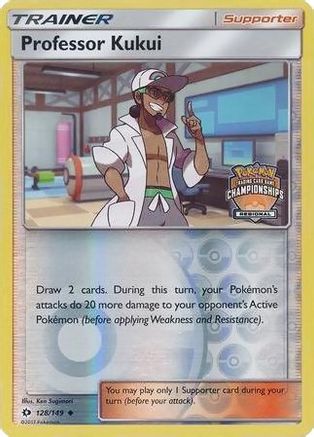 Professor Kukui 128/149 - League & Championship Cards - Reverse Holofoil
