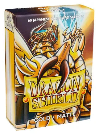 Dragon Shield Matte Gold Japanese Sleeves 60-Count