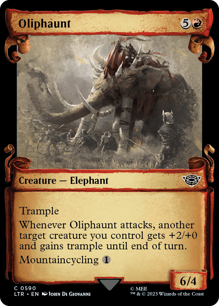 Oliphaunt (LTR-590) - The Lord of the Rings: Tales of Middle-earth: (Showcase) Foil