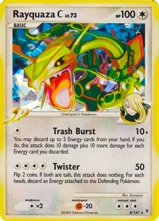 Pokemon: Rayquaza C Cracked Ice Promo 8/147 - Damaged