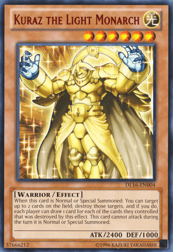 Kuraz the Light Monarch (Red) [DL16-EN004] Rare - Josh's Cards