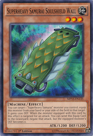 Superheavy Samurai Soulshield Wall [MP15-EN135] Common - Josh's Cards