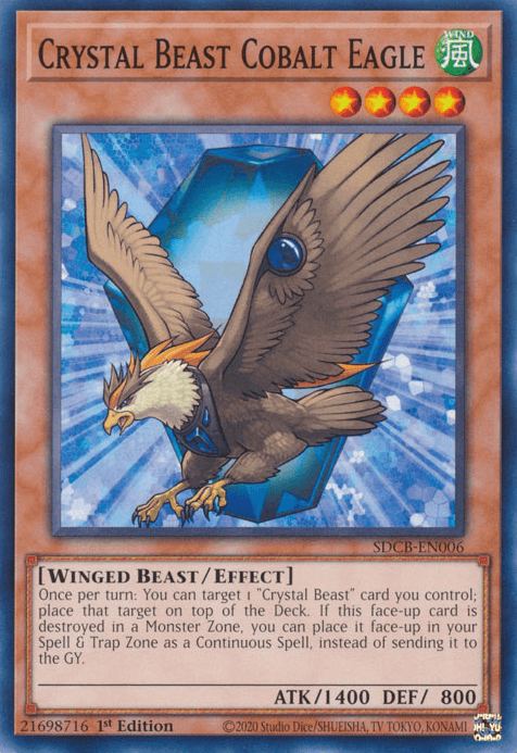 Crystal Beast Cobalt Eagle [SDCB-EN006] Common - Josh's Cards