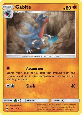 Gabite 061/131 - SM  Forbidden Light Reverse Holofoil