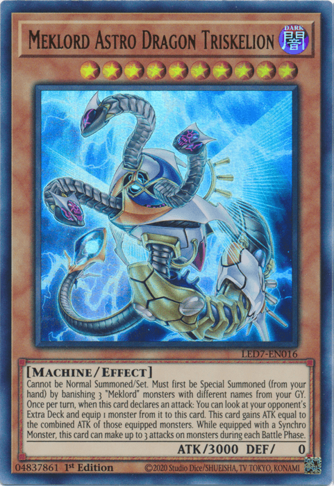 Meklord Astro Dragon Triskelion [LED7-EN016] Ultra Rare - Josh's Cards