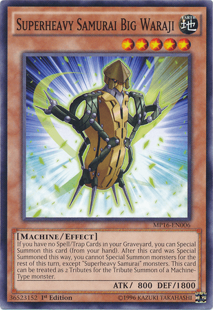 Superheavy Samurai Big Waraji [MP16-EN006] Common - Josh's Cards