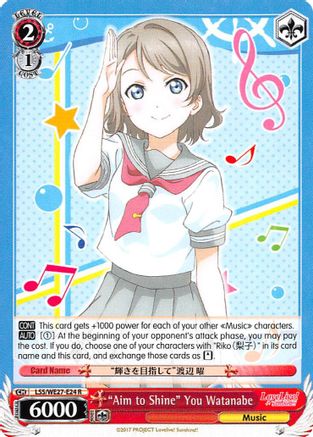 "Aim to Shine" You Watanabe (LSS/WE27-E24 R) - Love Live! Sunshine!! Extra Booster