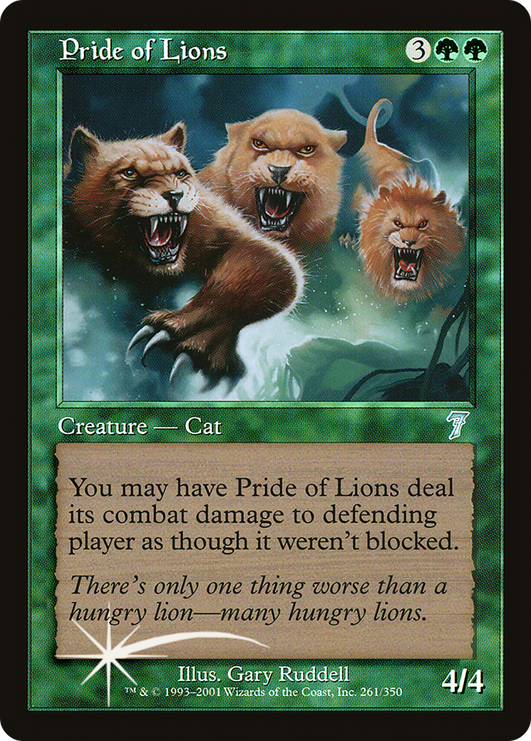 Pride of Lions [Seventh Edition] Foil