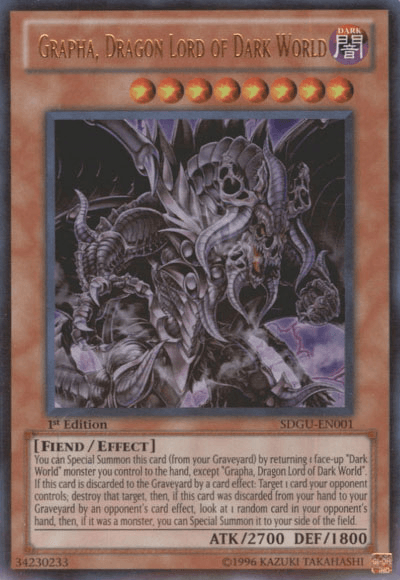 Grapha, Dragon Lord of Dark World [SDGU-EN001] Ultra Rare - Josh's Cards