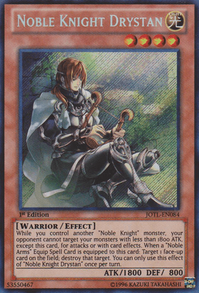Noble Knight Drystan [JOTL-EN084] Secret Rare - Josh's Cards