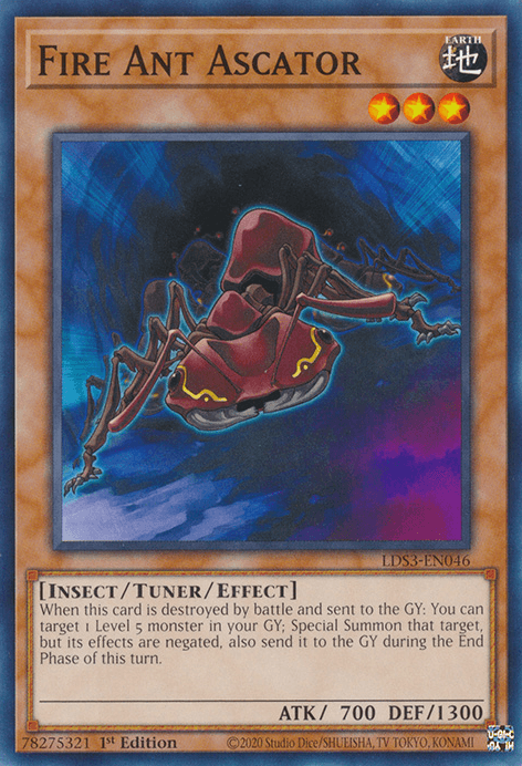 Fire Ant Ascator [LDS3-EN046] Common - Josh's Cards