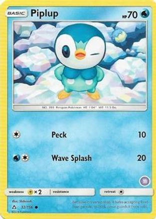 Piplup () 032 - SM Trainer Kit Alolan Sandslash & Alolan Ninetales
