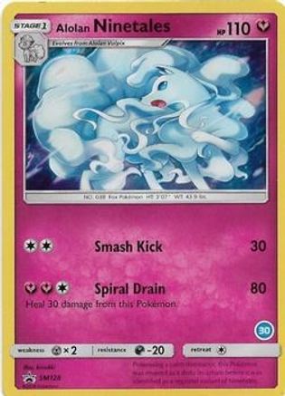Alolan Ninetales () SM128 - SM Trainer Kit Alolan Sandslash & Alolan Ninetales Holofoil