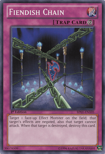 Fiendish Chain [BP01-EN105] Common - Josh's Cards