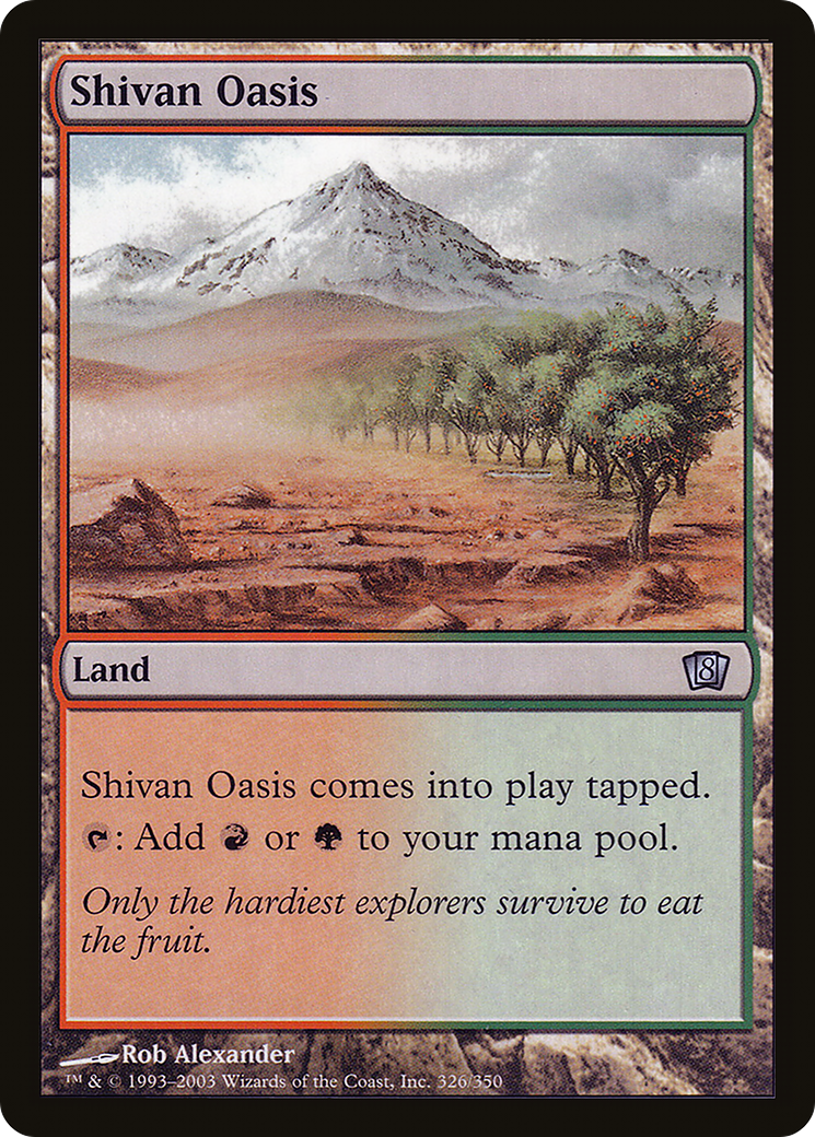 Shivan Oasis [Eighth Edition] Foil
