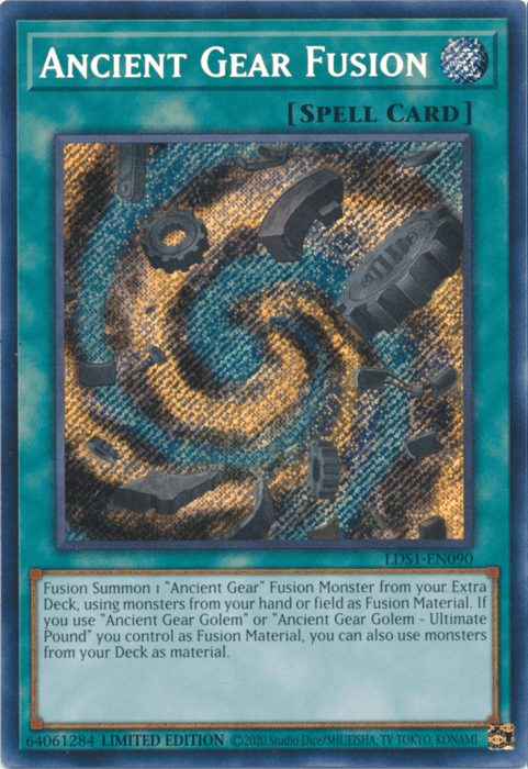 Ancient Gear Fusion [LDS1-EN090] Secret Rare - Josh's Cards