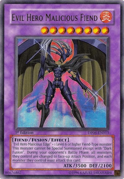 Evil Hero Malicious Fiend [DP06-EN013] Ultra Rare - Josh's Cards