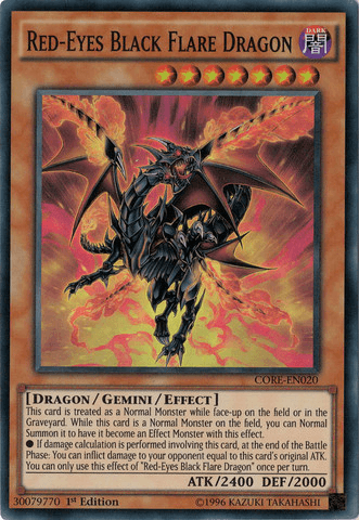 Red-Eyes Black Flare Dragon [CORE-EN020] Super Rare - Josh's Cards