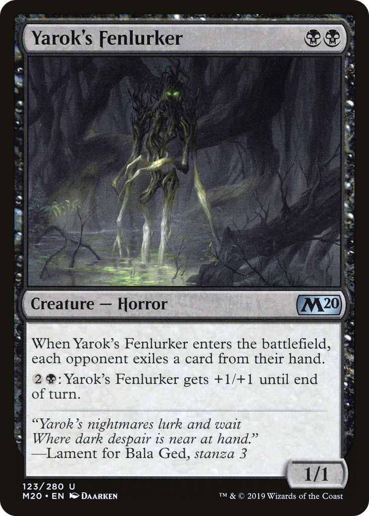 Yarok's Fenlurker (M20-123) - Core Set 2020 Foil