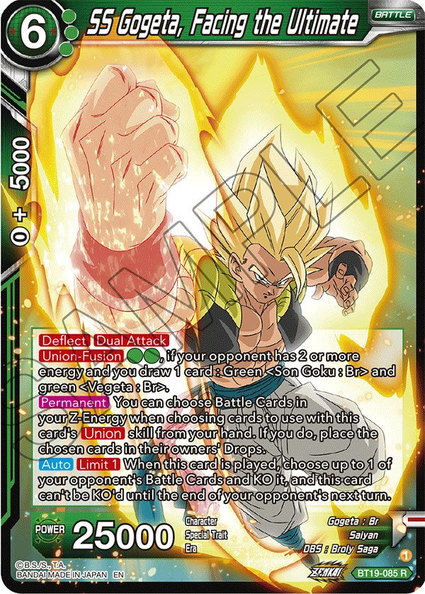 SS Gogeta, Facing the Ultimate (BT19-085) [Fighter's Ambition] Parallel Foil
