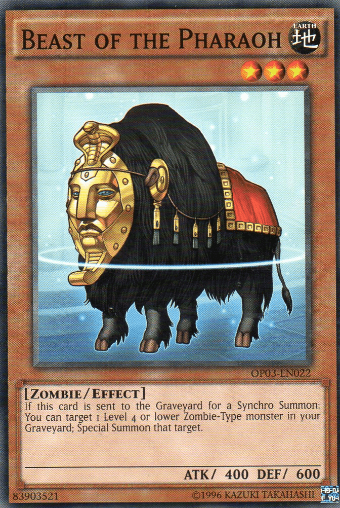 Beast of the Pharaoh [OP03-EN022] Common - Josh's Cards
