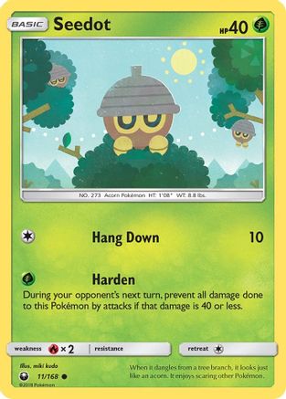 Seedot 011/168 - SM  Celestial Storm Reverse Holofoil
