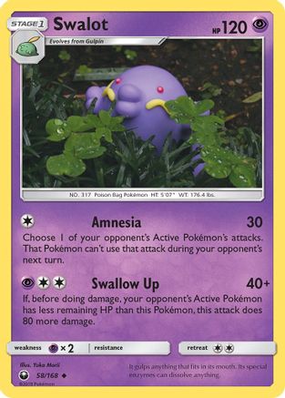 Swalot 058/168 - SM  Celestial Storm Reverse Holofoil