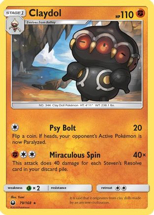 Claydol 079/168 - SM  Celestial Storm Reverse Holofoil