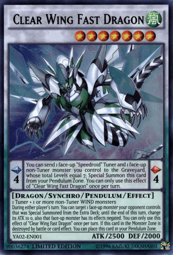 Clear Wing Fast Dragon [YA02-EN001] Ultra Rare - Josh's Cards
