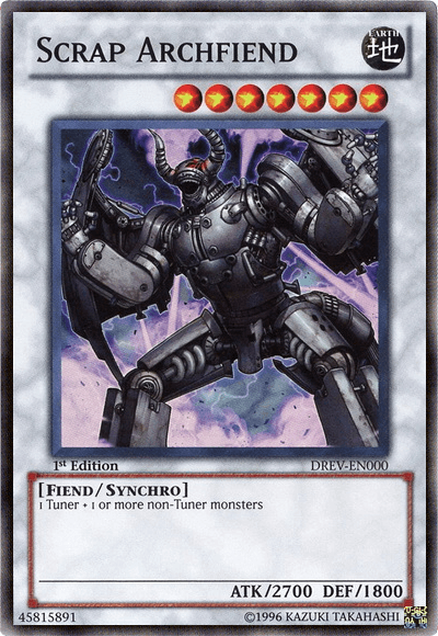 Scrap Archfiend [DREV-EN000] Super Rare - Josh's Cards