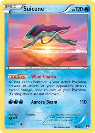 Suicune (Cosmos Holo) 030/122 - Blister Exclusives Holofoil