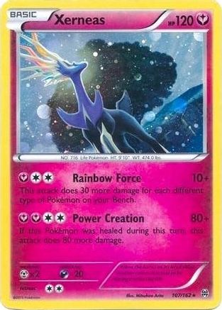 Xerneas - 107/162 (Cosmos Holo) [107] (Blister Exclusives) Holofoil