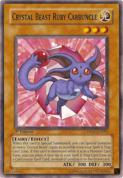 Crystal Beast Ruby Carbuncle [DP07-EN001] Common - Josh's Cards