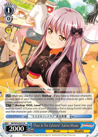 "Four In The Cafeteria" Yukina Minato (BD/W54-E072 R) - BanG Dream! Girls Band Party!