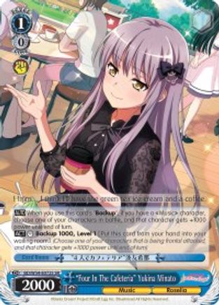 "Four In The Cafeteria" Yukina Minato (SR) (BD/W54-E072S SR) - BanG Dream! Girls Band Party!