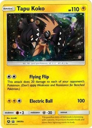 Tapu Koko SM30a/248 - Alternate Art Promos Holofoil