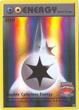 Double Colorless Energy - 90/108 (North America Championships) [Staff] () Reverse Holofoil