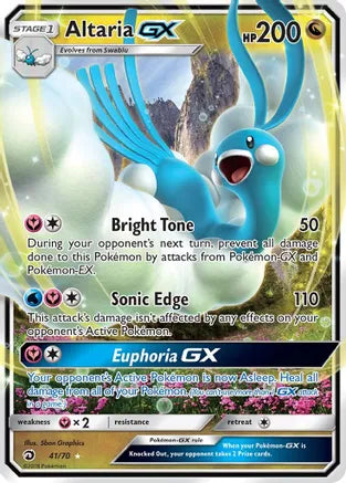 Pokemon: Altaria GX Dragon Majesty 41/70 - Light Play