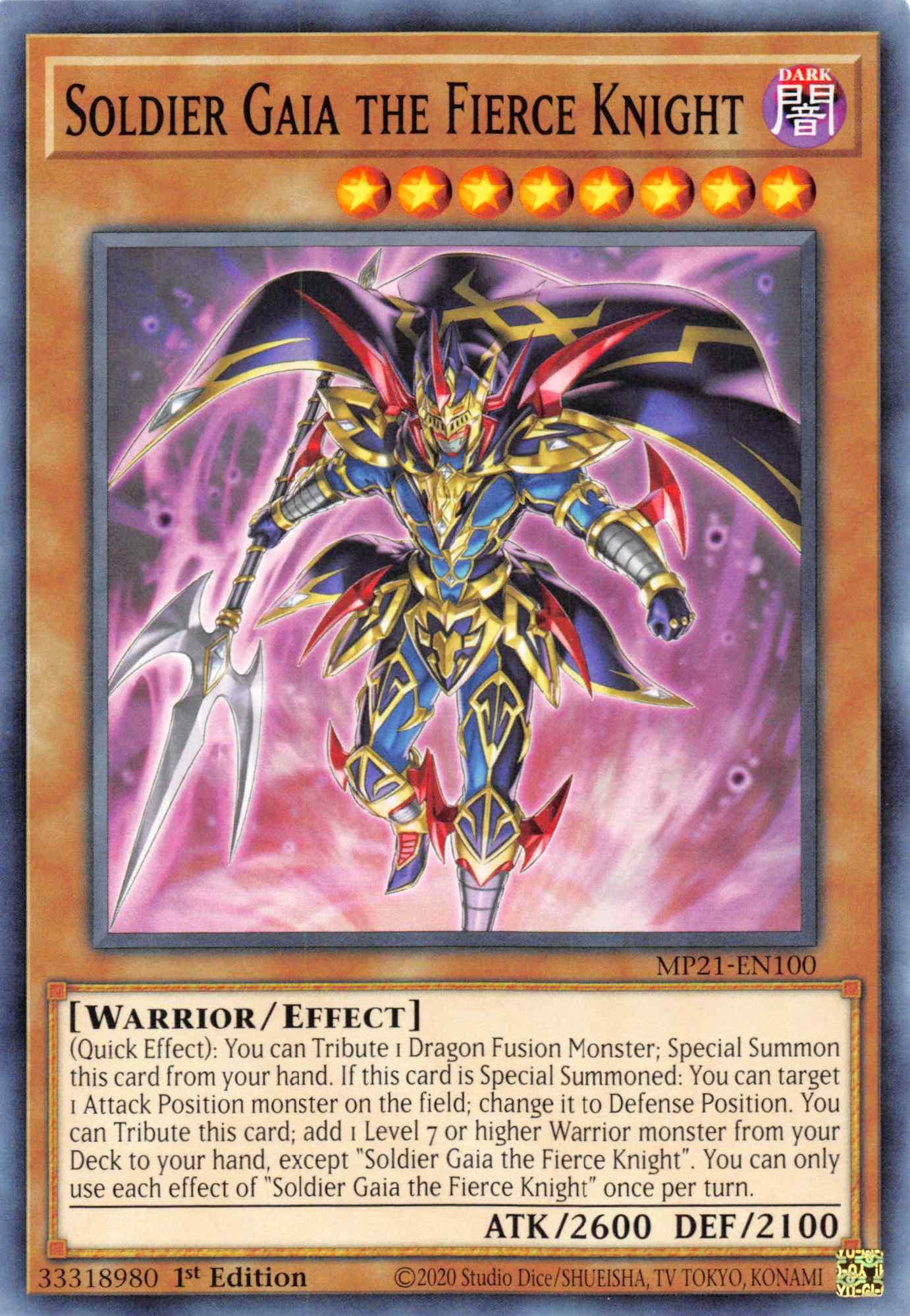 Soldier Gaia The Fierce Knight [MP21-EN100] Common - Josh's Cards