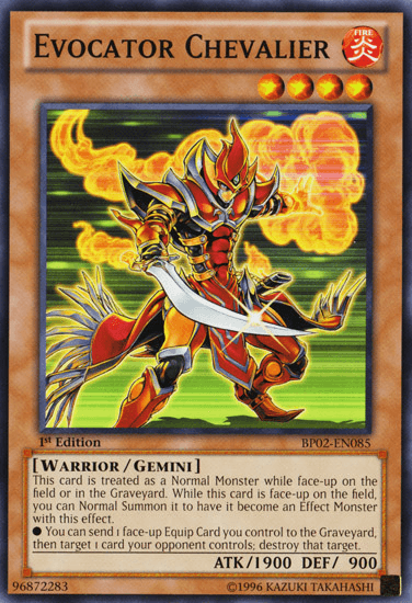 Evocator Chevalier [BP02-EN085] Mosaic Rare - Josh's Cards