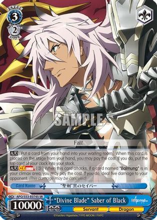 "Divine Blade" Saber of Black (SR) (APO/S53-E074S SR) - Fate/Apocrypha