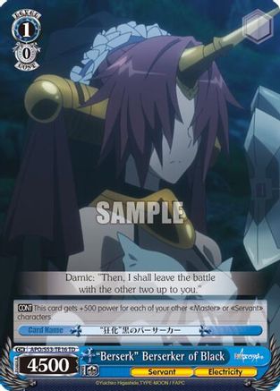 "Berserk" Berserker of Black (APO/S53-TE16 TD) - Fate/Apocrypha