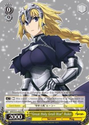 "Great Holy Grail War" Ruler (APO/S53-PE02 PR) - Fate/Apocrypha