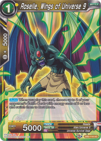 Roselle, Wings of Universe 9 (DB2-116) [Divine Multiverse] Parallel Foil