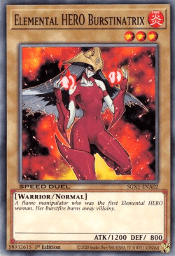 Elemental HERO Burstinatrix [SGX1-ENA02] Common - Josh's Cards