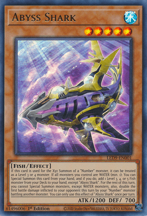 Abyss Shark [LED9-EN001] Ultra Rare - Josh's Cards